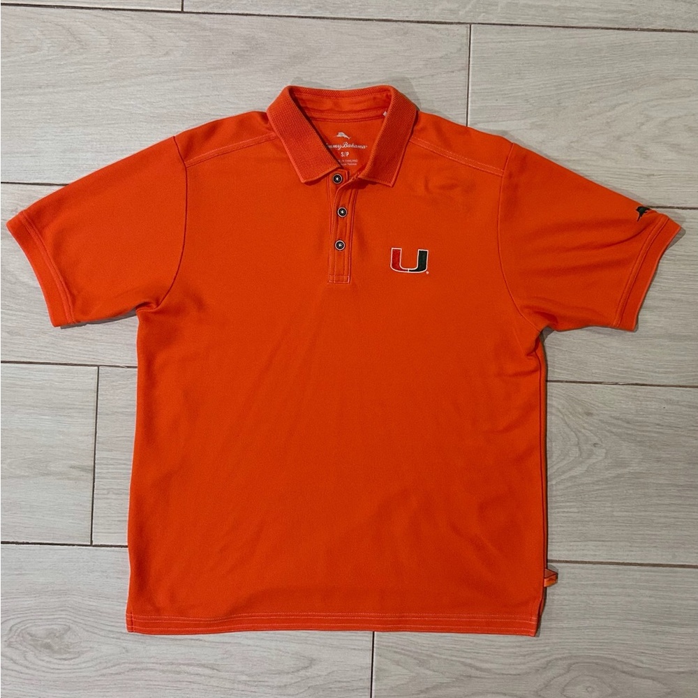 University of Miami Men's Orange Polo Shirt